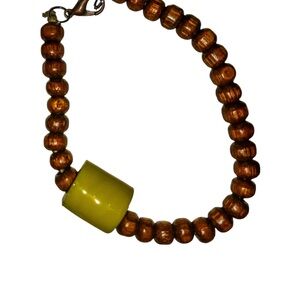 All Natural Stone & Wooden Beaded Bracelet
